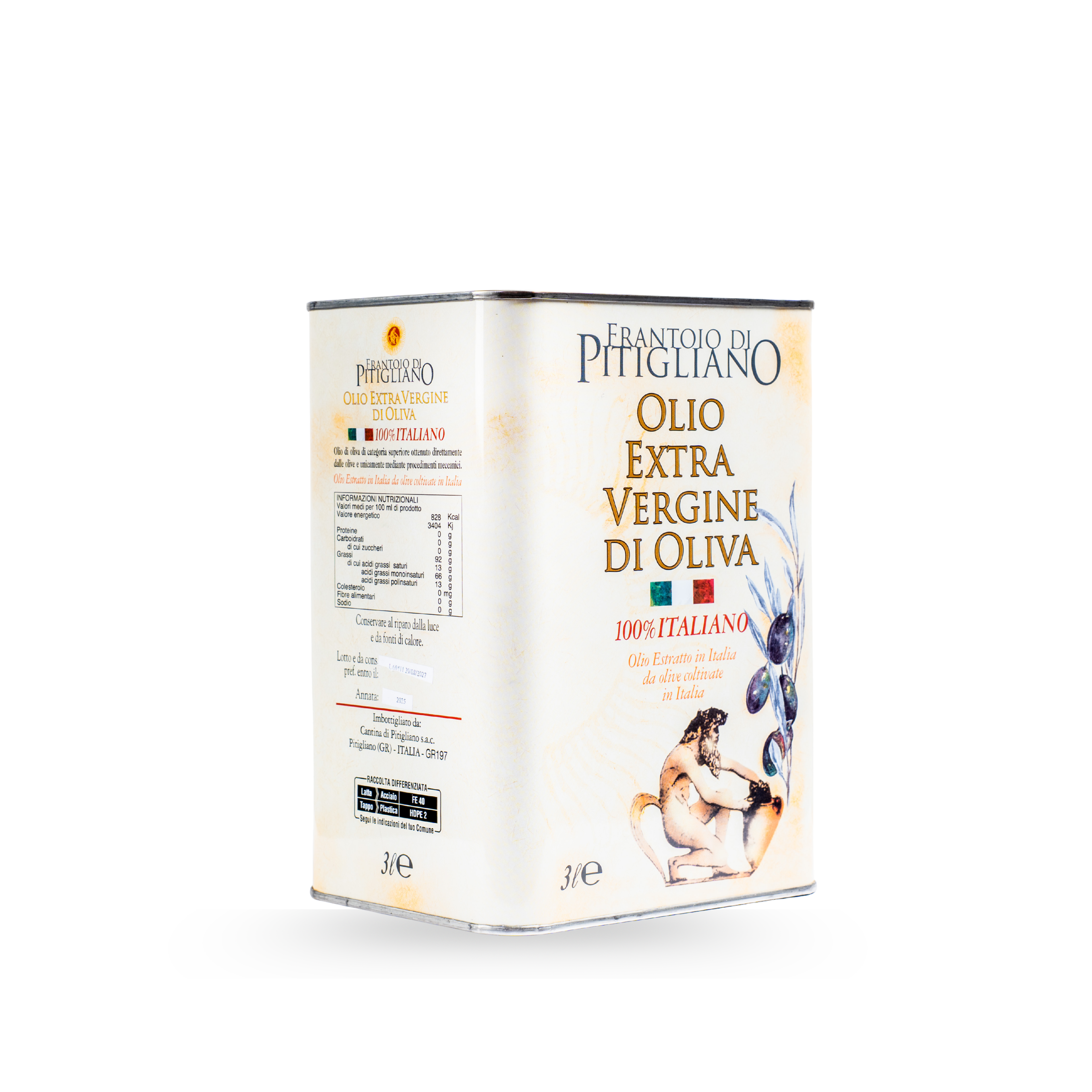 Italian Extra Virgin Olive Oil (Tin) 3L
